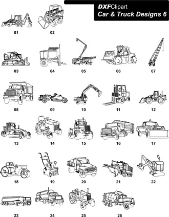 DXF Car & Truck Designs 6