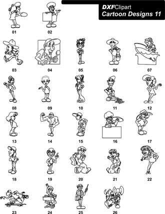 DXF Cartoon Designs-11