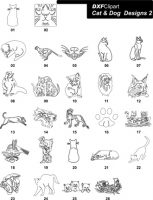 DXF Cat & Dog Designs 2