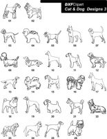 DXF Cat & Dog Designs 3