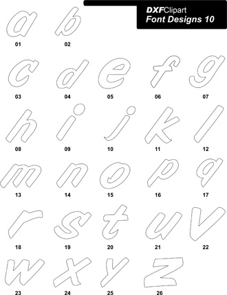 DXF Font Designs-10