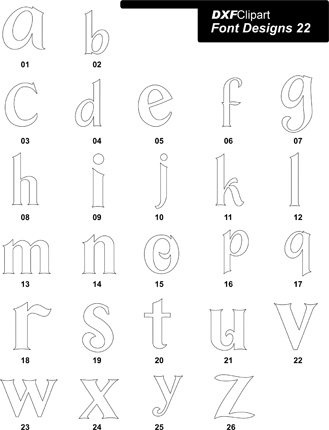 DXF Font Designs-22