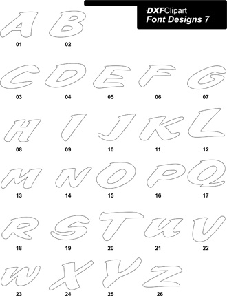 DXF Font Designs 7