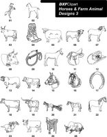DXF Horses & Farm Animal Designs 3