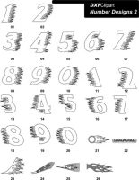 DXF Number Designs 2