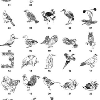 DXF Bird & Insect Designs 2