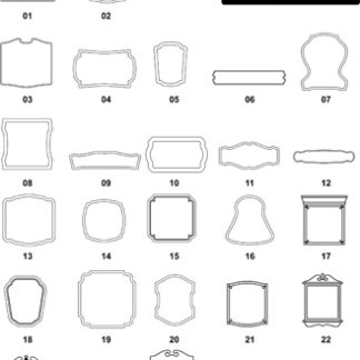 DXF Border & Frame Designs-10