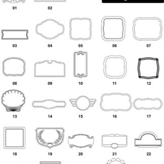DXF Border & Frame Designs-11