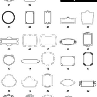 DXF Border & Frame Designs-12