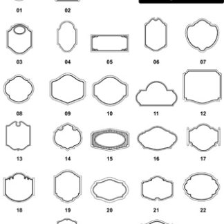 DXF Border & Frame Designs-13
