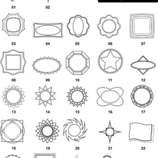 DXF Border & Frame Designs-17