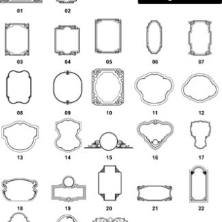 DXF Border & Frame Designs 2