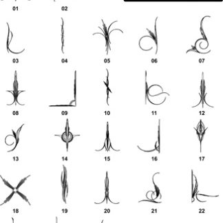 DXF Border Pieces & Ornament Designs-11