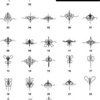DXF Border Pieces & Ornament Designs-13