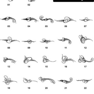 DXF Border Pieces & Ornament Designs-14