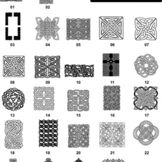DXF Border Pieces & Ornament Designs 5