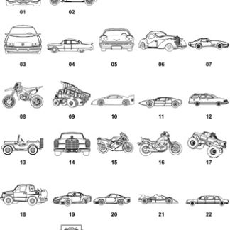 DXF Car & Truck Designs 1