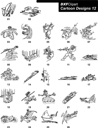 DXF Cartoon Designs-12