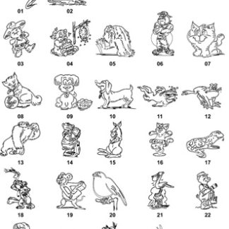 DXF Cartoon Designs 2