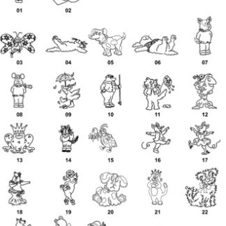 DXF Cartoon Designs 3