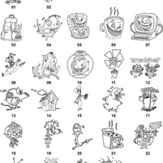 DXF Cartoon Designs 4