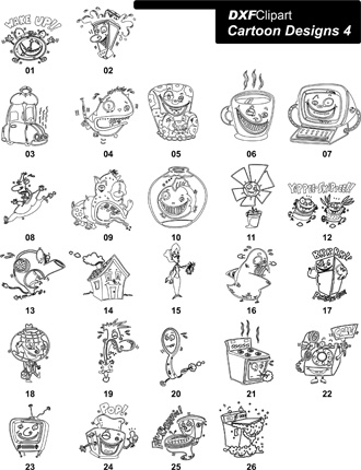 DXF Cartoon Designs 4