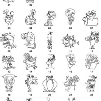DXF Cartoon Designs 5