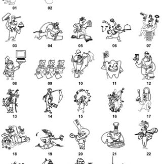 DXF Cartoon Designs 6