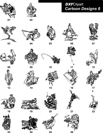 DXF Cartoon Designs 8