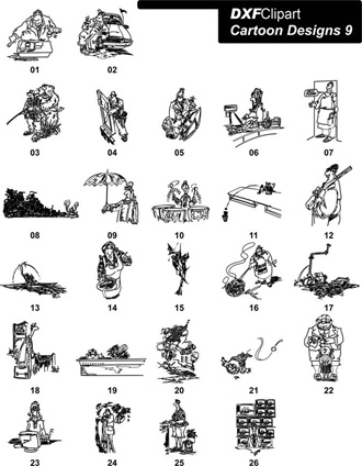 DXF Cartoon Designs 9