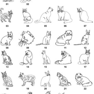 DXF Cat & Dog Designs 1