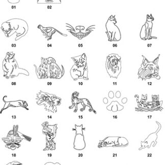 DXF Cat & Dog Designs 2