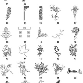 DXF Corner & Bracket Designs-12