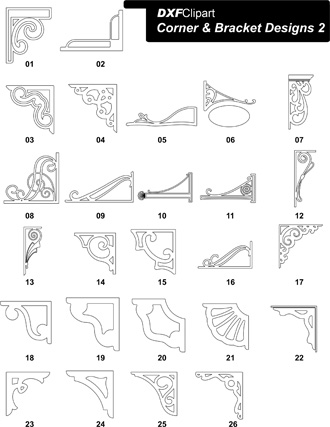 DXF Corner & Bracket Designs 2