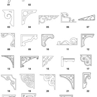 DXF Corner & Bracket Designs 3