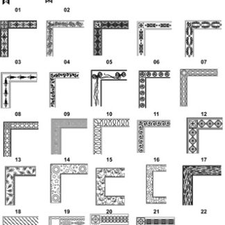 DXF Corner & Bracket Designs 7