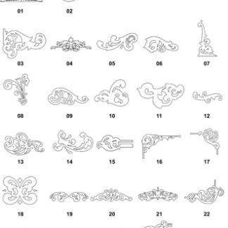 DXF Corner & Bracket Designs 8