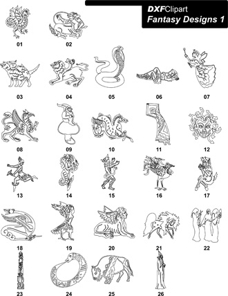DXF Fantasy Designs 1