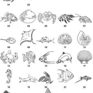 DXF Fish Designs File 1