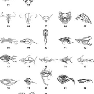 DXF Fish Designs File 2