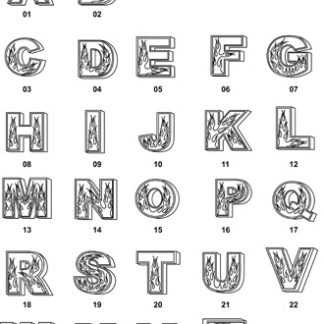 DXF Font Designs-13