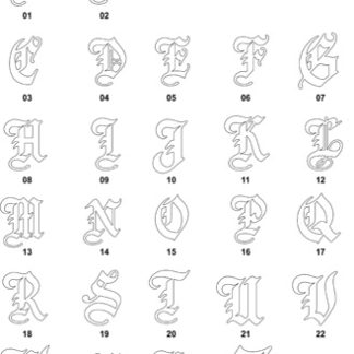 DXF Font Designs-17