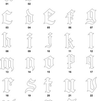 DXF Font Designs-18