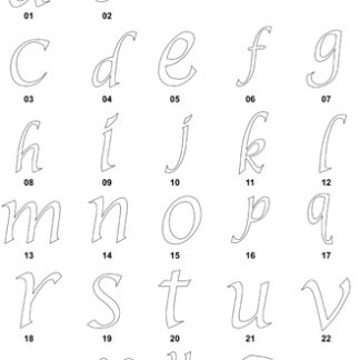 DXF Font Designs 4