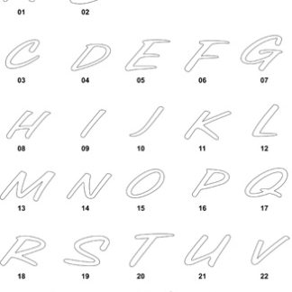 DXF Font Designs 5