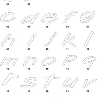 DXF Font Designs 6