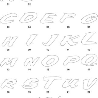 DXF Font Designs 7