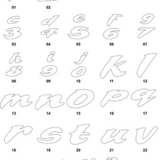 DXF Font Designs 8