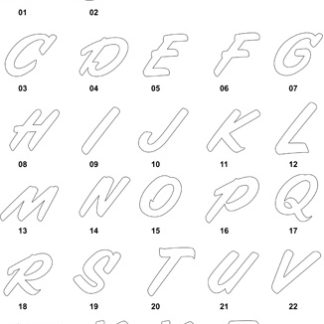 DXF Font Designs 9