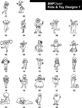 DXF Kids & Toy Designs 1